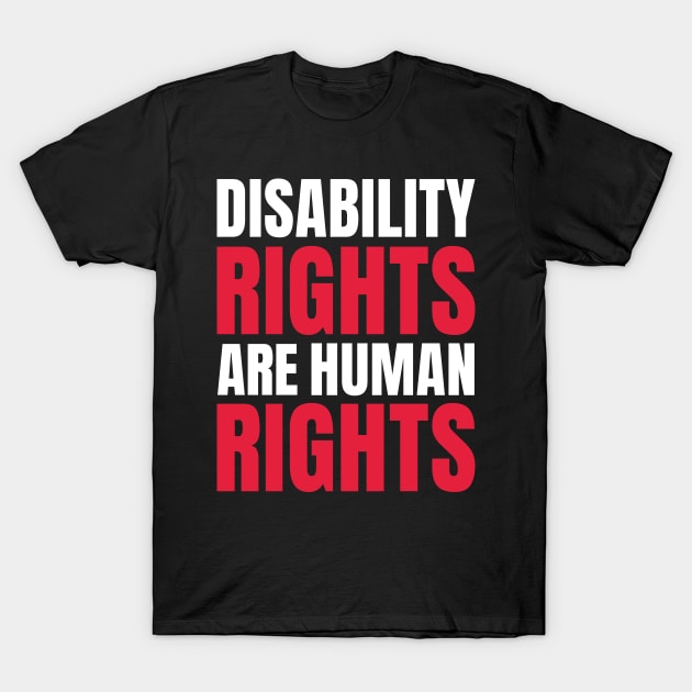 Disability Rights Are Human Rights, Disability Awareness, National Disability Independence Day T-Shirt by yass-art